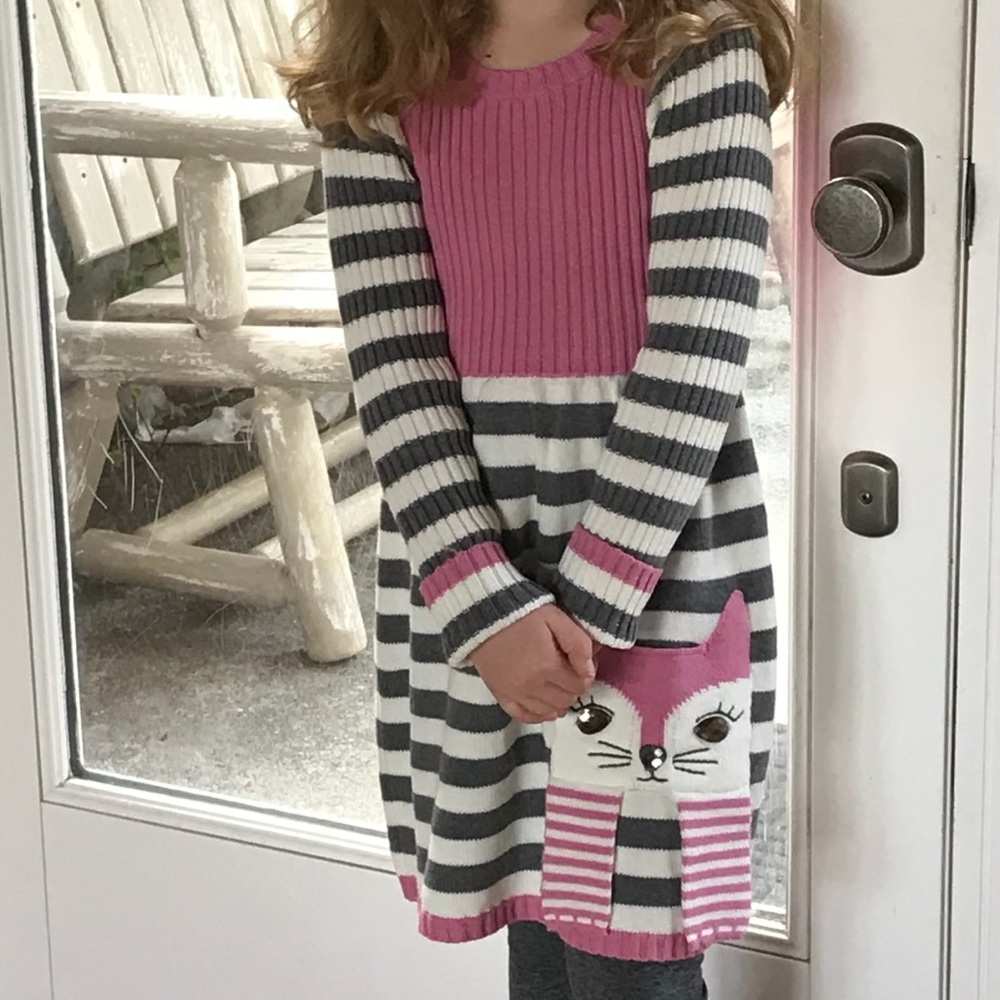 Sweetheart sweater dress